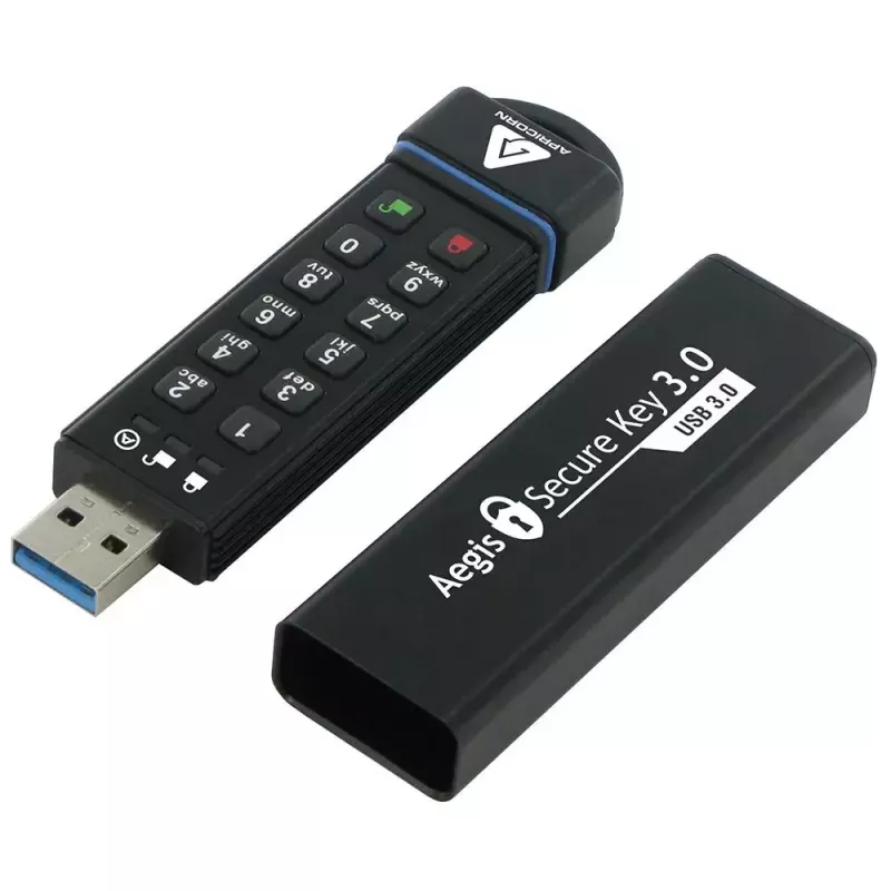 USB atmintukas Apricorn 120GB USB Type-A Aegis Secure Key 3.0