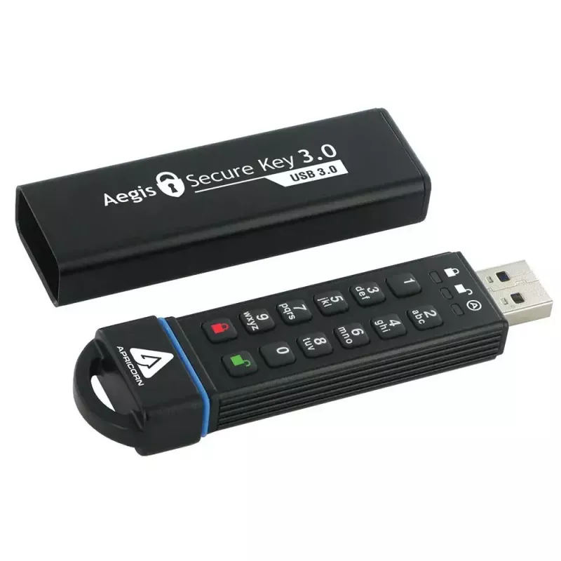 USB atmintukas Apricorn 120GB USB Type-A Aegis Secure Key 3.0