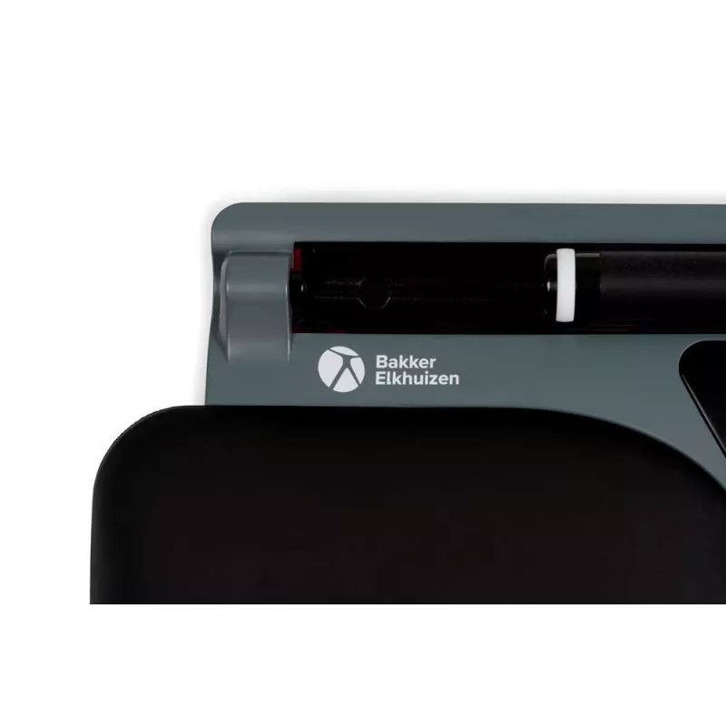 BakkerElkhuizen ErgoSlider+ centrinė pelė, abiem rankoms, lazerinė, 1600 DPI, juoda, pilka, geltona