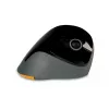 BakkerElkhuizen PRF Mouse Wireless belaidė vertikali pelė, tamsiai pilka, dešinei rankai, optinė, RF belaidė, 1600 DPI, juoda, pilka