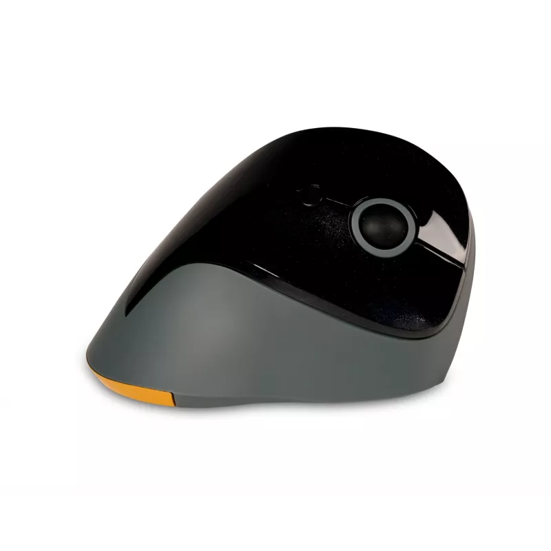 BakkerElkhuizen PRF Mouse Wireless belaidė vertikali pelė, tamsiai pilka, dešinei rankai, optinė, RF belaidė, 1600 DPI, juoda, pilka