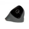 BakkerElkhuizen PRF Mouse Wireless belaidė vertikali pelė, tamsiai pilka, dešinei rankai, optinė, RF belaidė, 1600 DPI, juoda, pilka
