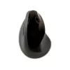 BakkerElkhuizen PRF Mouse Wireless belaidė vertikali pelė, tamsiai pilka, dešinei rankai, optinė, RF belaidė, 1600 DPI, juoda, pilka