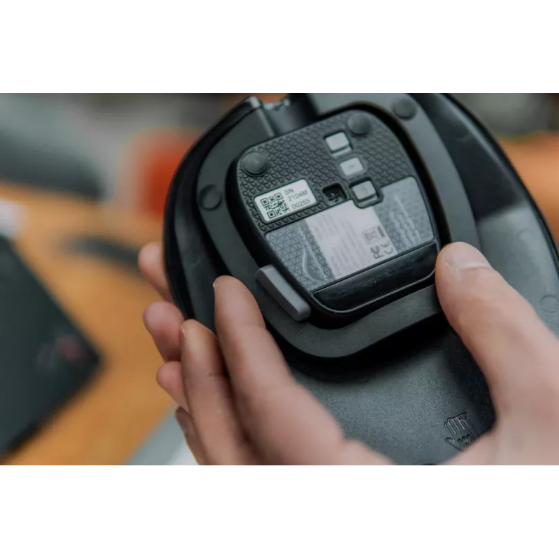 BakkerElkhuizen HandshoeMouse Shift Bluetooth pelė, biuro, abipusė, optinė, 1000 DPI