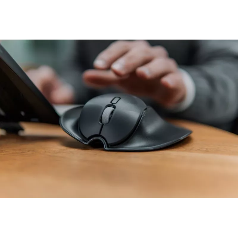 BakkerElkhuizen HandshoeMouse Shift Bluetooth pelė, biuro, abipusė, optinė, 1000 DPI