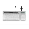 BakkerElkhuizen S-board 840 Numeric skaitmeninė klaviatūra, USB, PC, 1,2 m, šviesiai pilka, balta