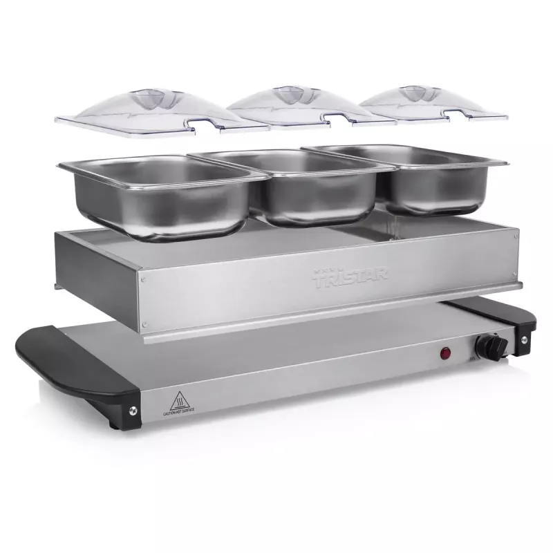 Tristar BP-6283 200W 4,2L nerūdijančio plieno bufetinis šildytuvas