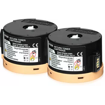 Epson Double Return Toner kasečių rinkinys 2 x 2,5k, 2500 puslapių, Juoda, 1 vnt.