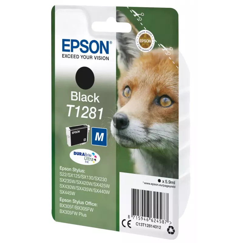 Epson T1281 Fox Original rašalo kasetė juoda