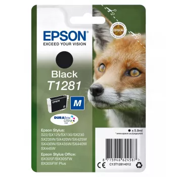 Epson T1281 Fox Original rašalo kasetė juoda