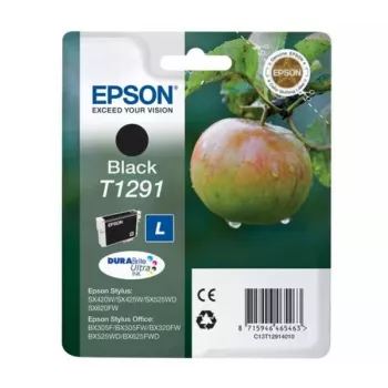 Kasetė Epson T1291 DURABrite Ultra juoda pigmentinė, 1 vnt.