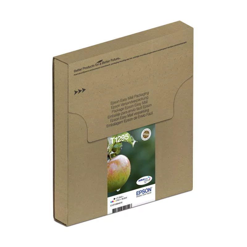 Epson Apple Multipack 4 spalvų T129 EasyMail, juoda, žydra, rausvai raudona, geltona, 11,2 ml, 7 ml, 1 vnt., daugiapakė