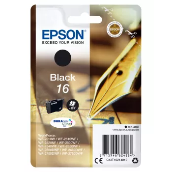 Epson rašalinė kasetė 16 C13T16214022 juoda DURABrite Ultra