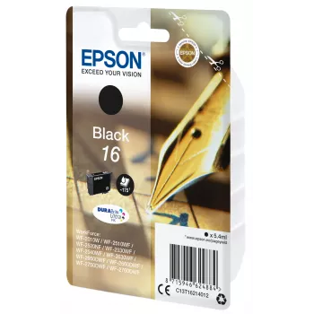 Epson rašalinė kasetė 16 C13T16214022 juoda DURABrite Ultra