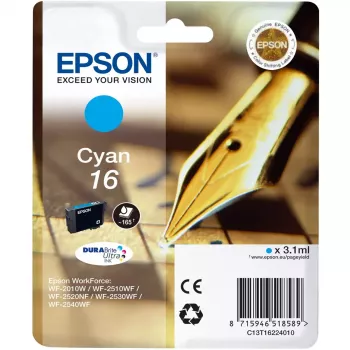 Kasetė Epson C13T16224010 DURABrite Ultra Cyan Singlepack Standartinė išeiga