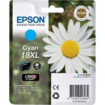 Kasetė EPSON rašalinė Cyan 18XL Claria Home Ink C13T18124010