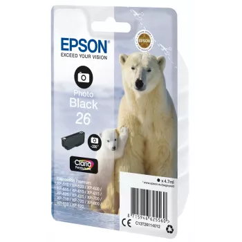 Epson Polar bear Singlepack Photo Black 26 Claria Premium rašalas