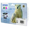 Epson Polar Bear Multipack 4 spalvų 26 Claria Premium rašalas, juoda, žydra, purpurinė, geltona, 6,2 ml, 4,5 ml, 1 vnt., Multipack