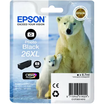 Epson Polar bear Singlepack Photo Black 26XL Claria Premium rašalas