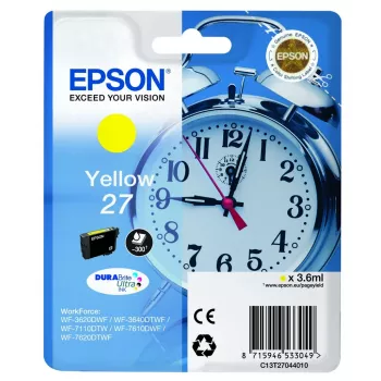 Epson DURABrite Ultra 27 geltona kasetė, originali, 1 vnt.