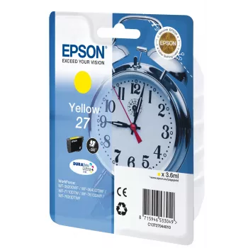 Epson DURABrite Ultra 27 geltona kasetė, originali, 1 vnt.