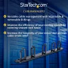 StarTech.com 1U 19 colių metalinis kabelių valdymo skydelis