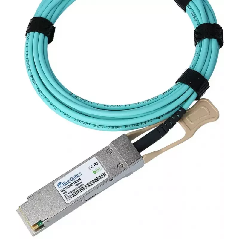 BlueOptics CBL-0310-010-BO InfiniBand/šviesolaidinis kabelis 10 m QSFP Kištukas/Kištukas