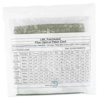 BlueOptics CBL-MPO12-OM4-3M-BO MPO šviesolaidinis kabelis 3 m OM4 50 µm