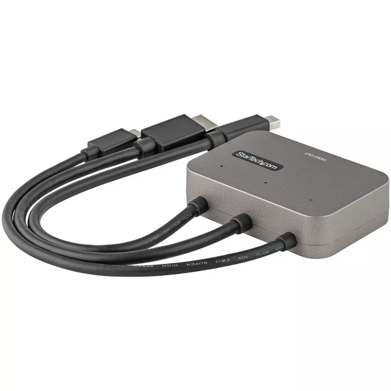 StarTech.com 3-in-1 Multiport HDMI adapteris - 4K 60Hz USB-C, HDMI arba Mini DisplayPort į HDMI keitiklis konferencijų kambariui - skaitmeninis AV vaizdo adapteris HDMI monitoriui / ekranui prijungti