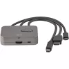 StarTech.com 3-in-1 Multiport HDMI adapteris - 4K 60Hz USB-C, HDMI arba Mini DisplayPort į HDMI keitiklis konferencijų kambariui - skaitmeninis AV vaizdo adapteris HDMI monitoriui / ekranui prijungti
