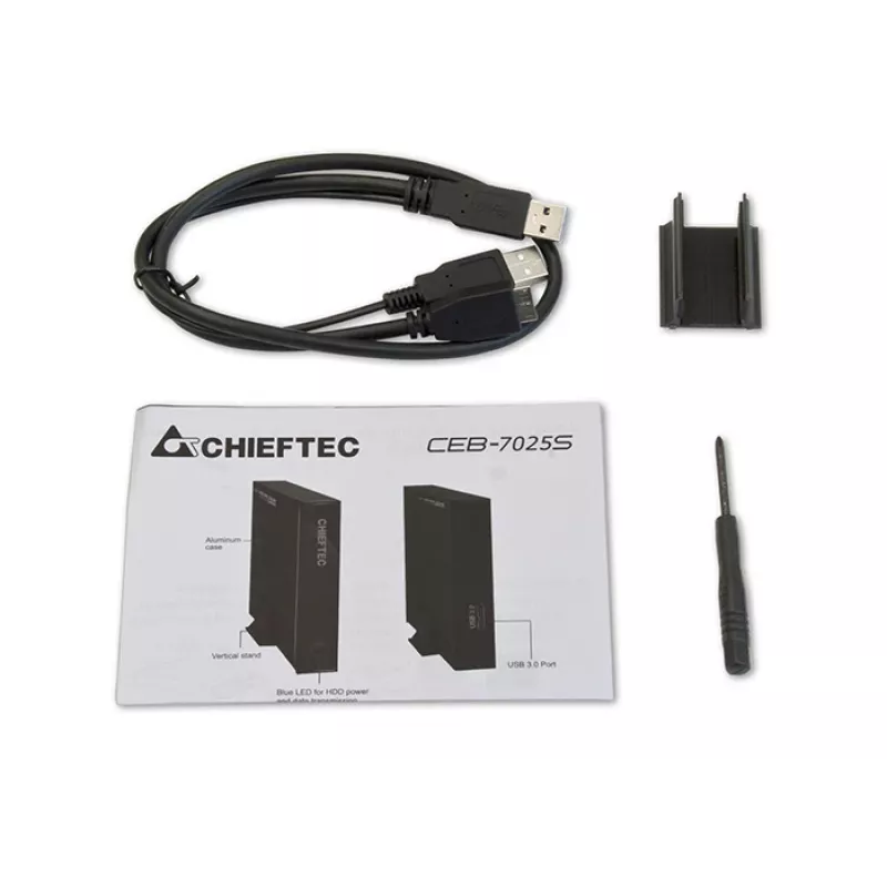 Chieftec CEB-7025S išorinis dėklas kietajam diskui / SSD 2.5 colio