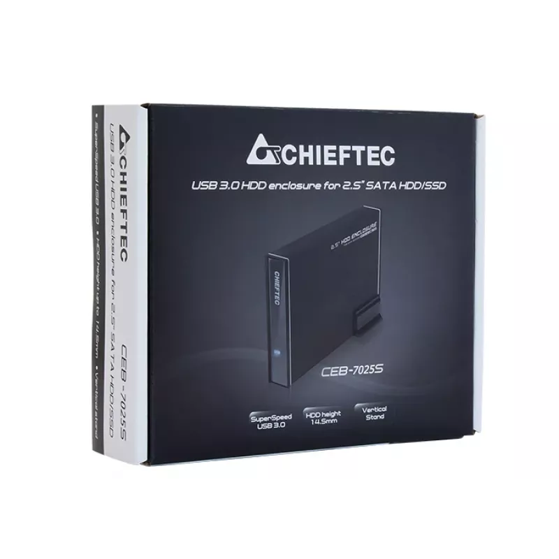 Chieftec CEB-7025S išorinis dėklas kietajam diskui / SSD 2.5 colio