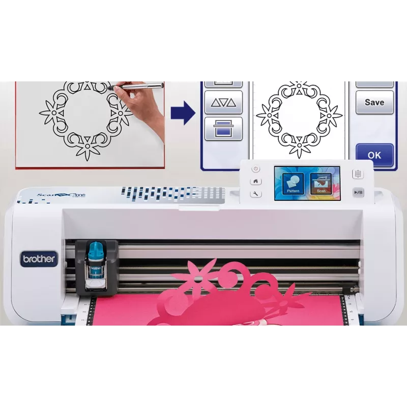 Elektroninė pjovimo mašina Brother ScanNCut CM750, pjovimo plotis 29.7 cm, LCD ekranas