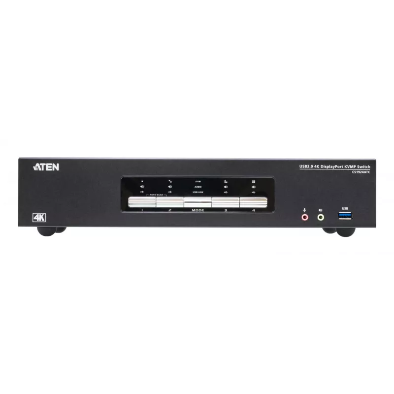 KVM jungiklis ATEN CS1924ATC USB DisplayPort 4K Ultra HD