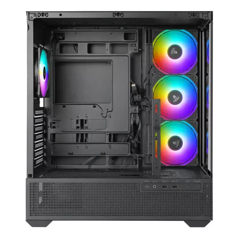 PC korpusas Azza Tiara Midi Tower juodas