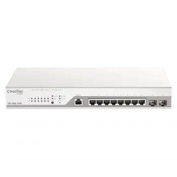 D-Link DBS-2000-10MP/E valdomas tinklo jungiklis L2 Gigabit Ethernet (10/100/1000) su PoE pilka