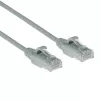 ACT pilkas 0,25 m LSZH U/UTP CAT6 plonas jungiamasis kabelis su apsaugotais RJ45 kištukais