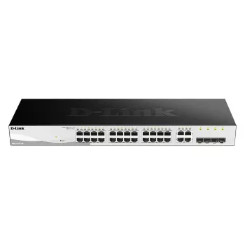 D-Link DGS-1210-28 24 prievadų Gigabit valdomas tinklo jungiklis su 4 kombinuotais prievadais