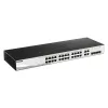 D-Link DGS-1210-28 24 prievadų Gigabit valdomas tinklo jungiklis su 4 kombinuotais prievadais
