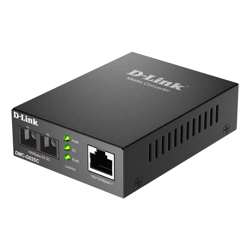 D-Link DMC-G02SC Medijos keitiklis 100/1000Base-T į 1000Base-SX SC daugiamodis (550 m)