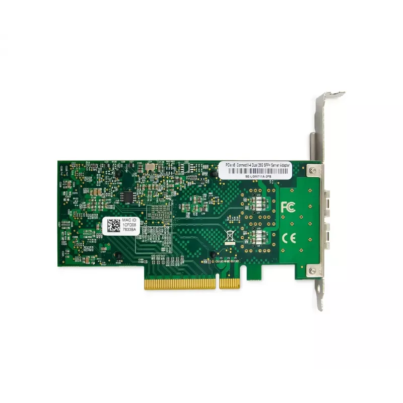 Digitus DN-10180 2 prievadų 25 Gigabit Ethernet tinklo plokštė SFP28 PCI Express su Mellanox mikroschemų rinkiniu