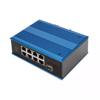 Nevaldomas jungiklis Digitus DN-651133 8 prievadų Fast Ethernet pramoninis su 1 SFP kylančiąja jungtimi