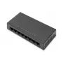 Nevaldomas komutatorius Digitus 8 prievadų 10/100 Mbps Fast Ethernet metaliniame korpuse