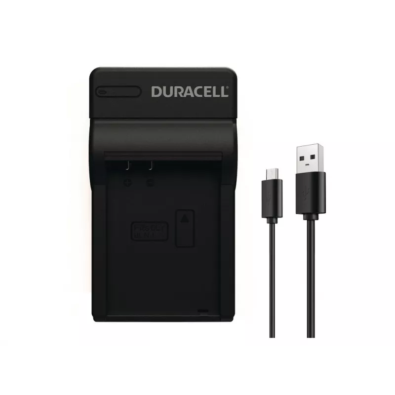 Duracell USB skaitmeninio fotoaparato akumuliatoriaus įkroviklis, Olympus BLN-1, juodas, 5 V