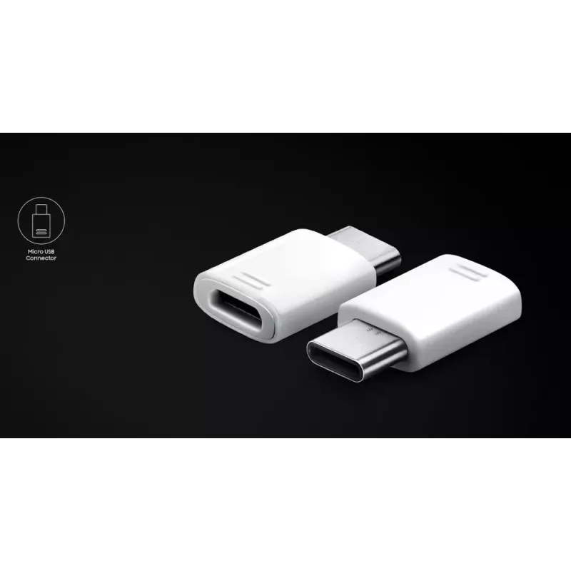 Laidas Samsung EE-GN930 Micro USB į USB Type-C baltas