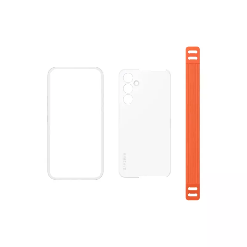 Samsung EF-XA546 dėklas mobiliesiems telefonams 16,3 cm (6,4 colio) Dangtis Oranžinė, Balta