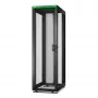 APC Easy Rack 42U stelažas, juodas, su stogu, ratukais, kojelėmis, 4 kronšteinais ir dugnu, be šoninių plokščių, 1991H x 600W x 1000D mm