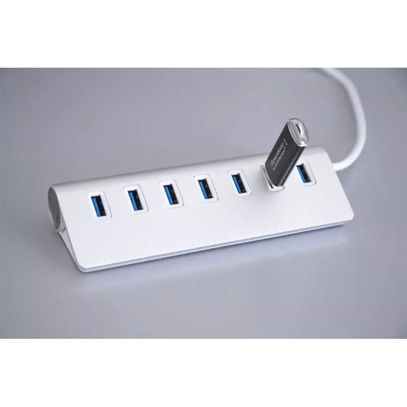 USB 3.0 šakotuvas EXSYS EX-1137, 7 prievadai, metalinis