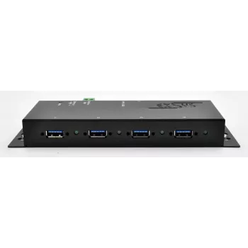 EXSYS EX-1183HMVS-2 USB 3.2 Gen 1 šakotuvas su Type-B jungtimi, 4x USB-A, 5000 Mbit/s, juodas