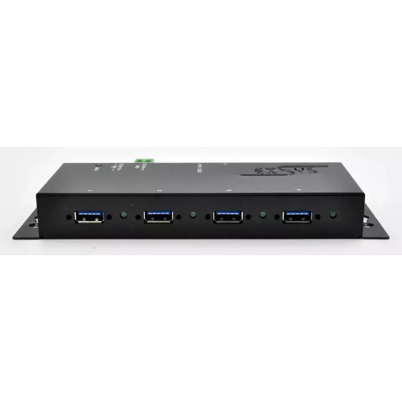 EXSYS EX-1183HMVS-2 USB 3.2 Gen 1 šakotuvas su Type-B jungtimi, 4x USB-A, 5000 Mbit/s, juodas